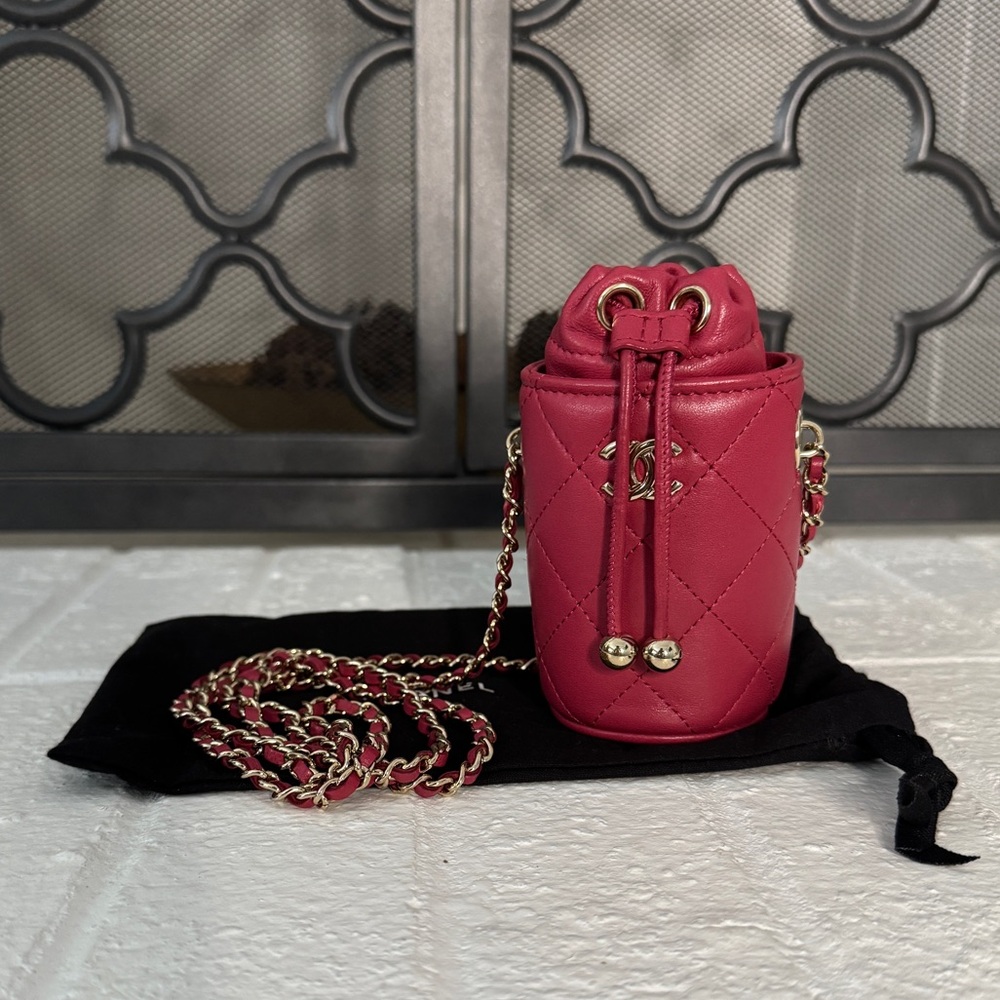 Chanel Matelasse Mini Bucket Bag